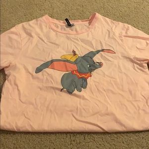 cute pink dumbo tee wide 38cm size M-L